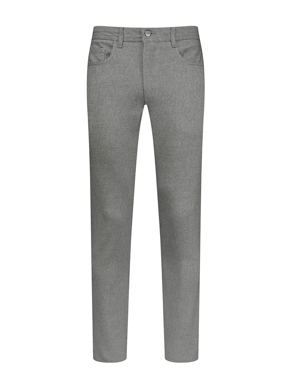 Gri Regular Fit 5 Cep Pamuklu Pantolon