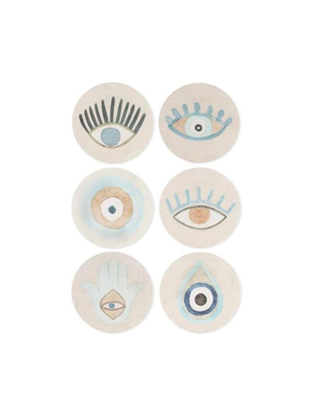 Karışık Amulet Tatlı Tabağı - Asorti - 19 cm-1