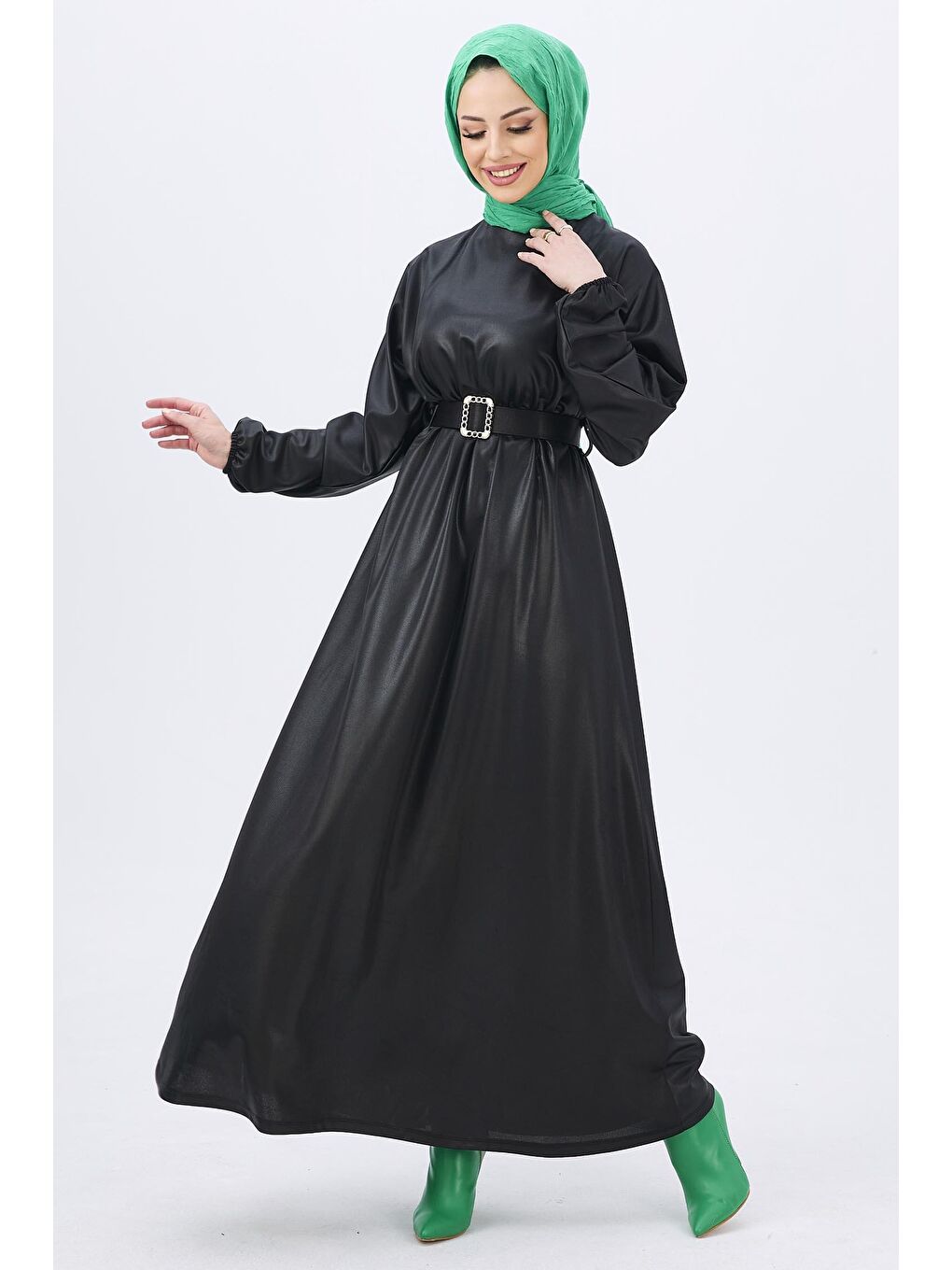 Bisiklet Kadın Siyah Elbise - 12015-3