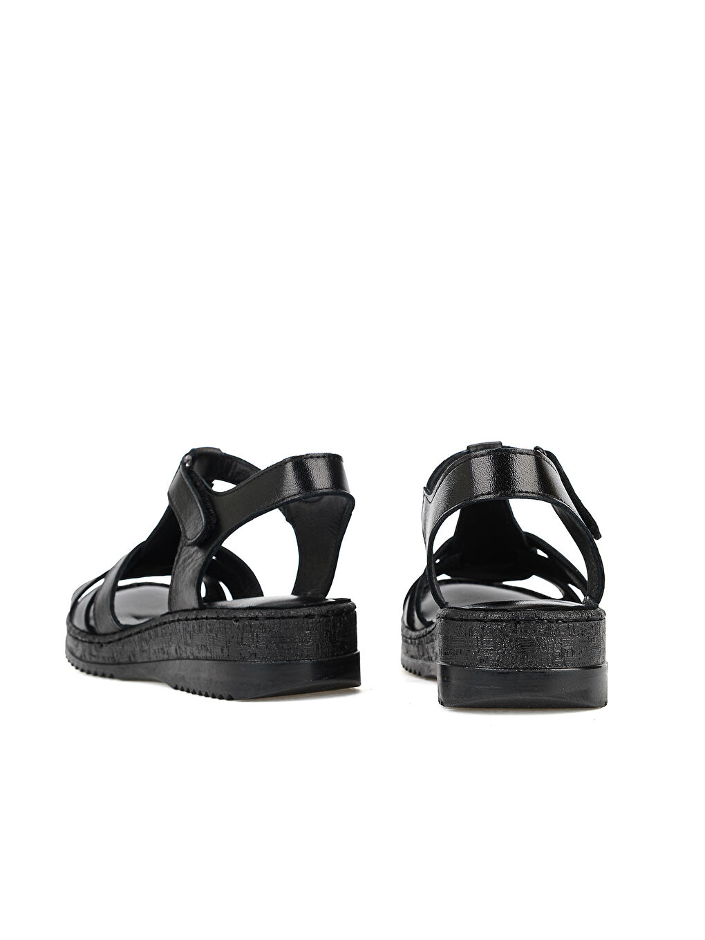 Kadın Hakiki Deri Konfor Sandalet 1611051Z030 Siyah-2