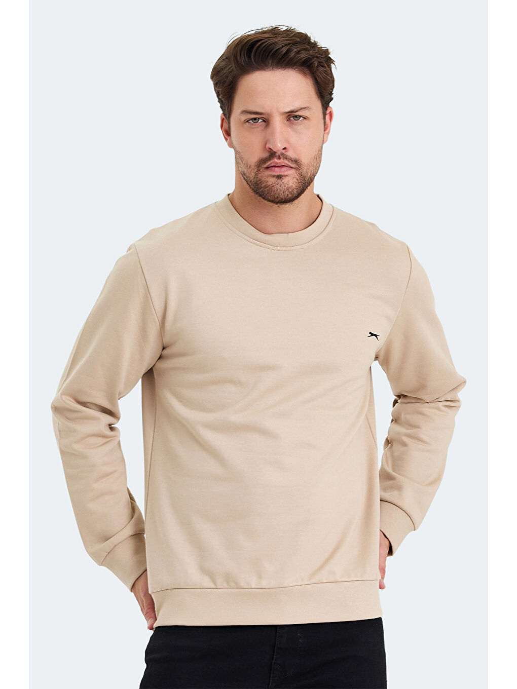 SLAZENGER KORAL Erkek Sweatshirt Bej