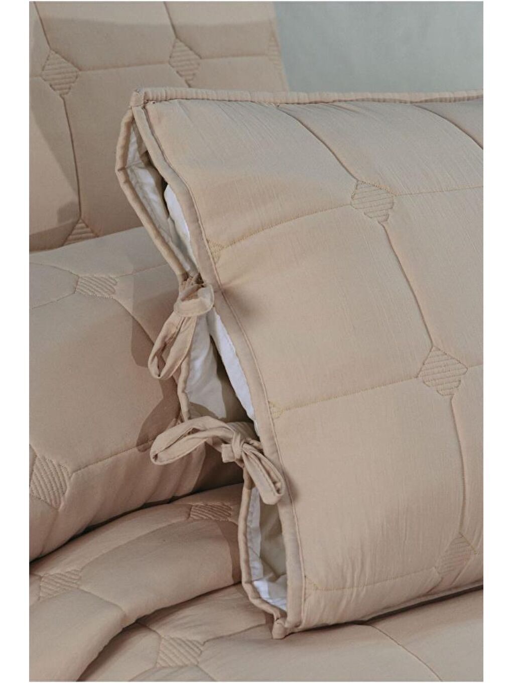 Cratos Comfort Çift Kişilik Yatak Örtüsü Bej-1