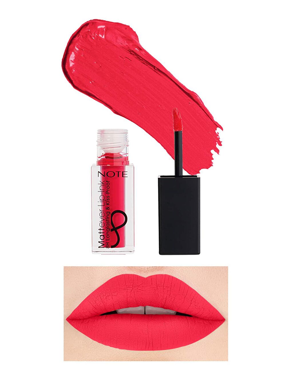 Note Cosmetique Pembe Mattever Lip-Ink Mat ve Kalıcı Likit Ruj 11 Cherry Blossom - Pembe - 1