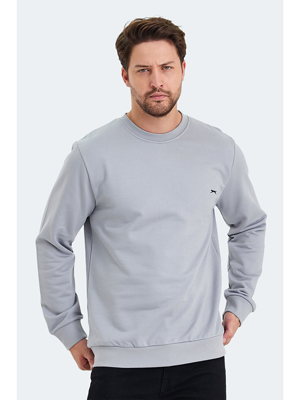 SLAZENGER KORAL Erkek Sweatshirt Gri