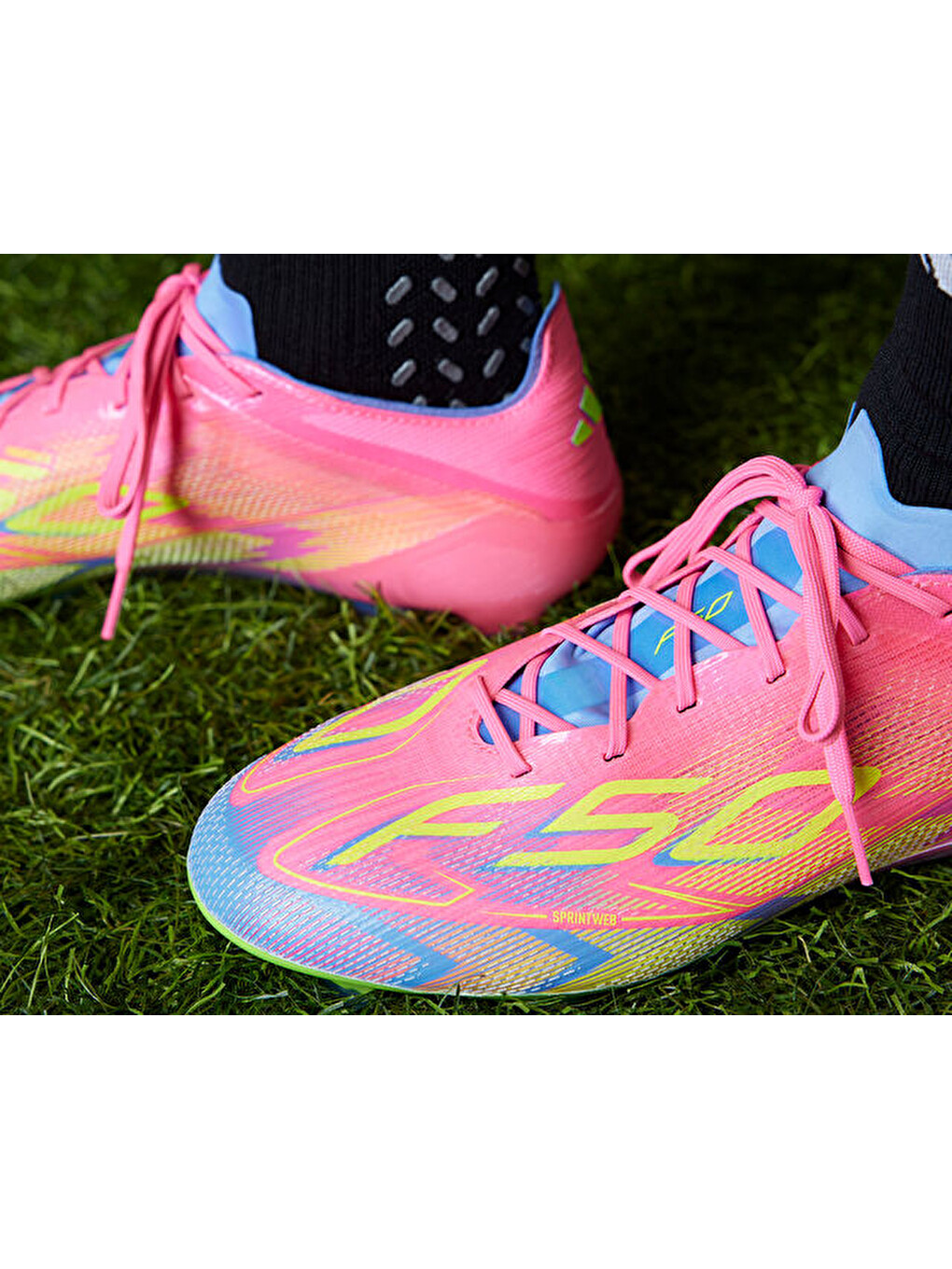 F50 Elite Fg Erkek Çim Zemin Kramponu Ie1203 Pembe-7