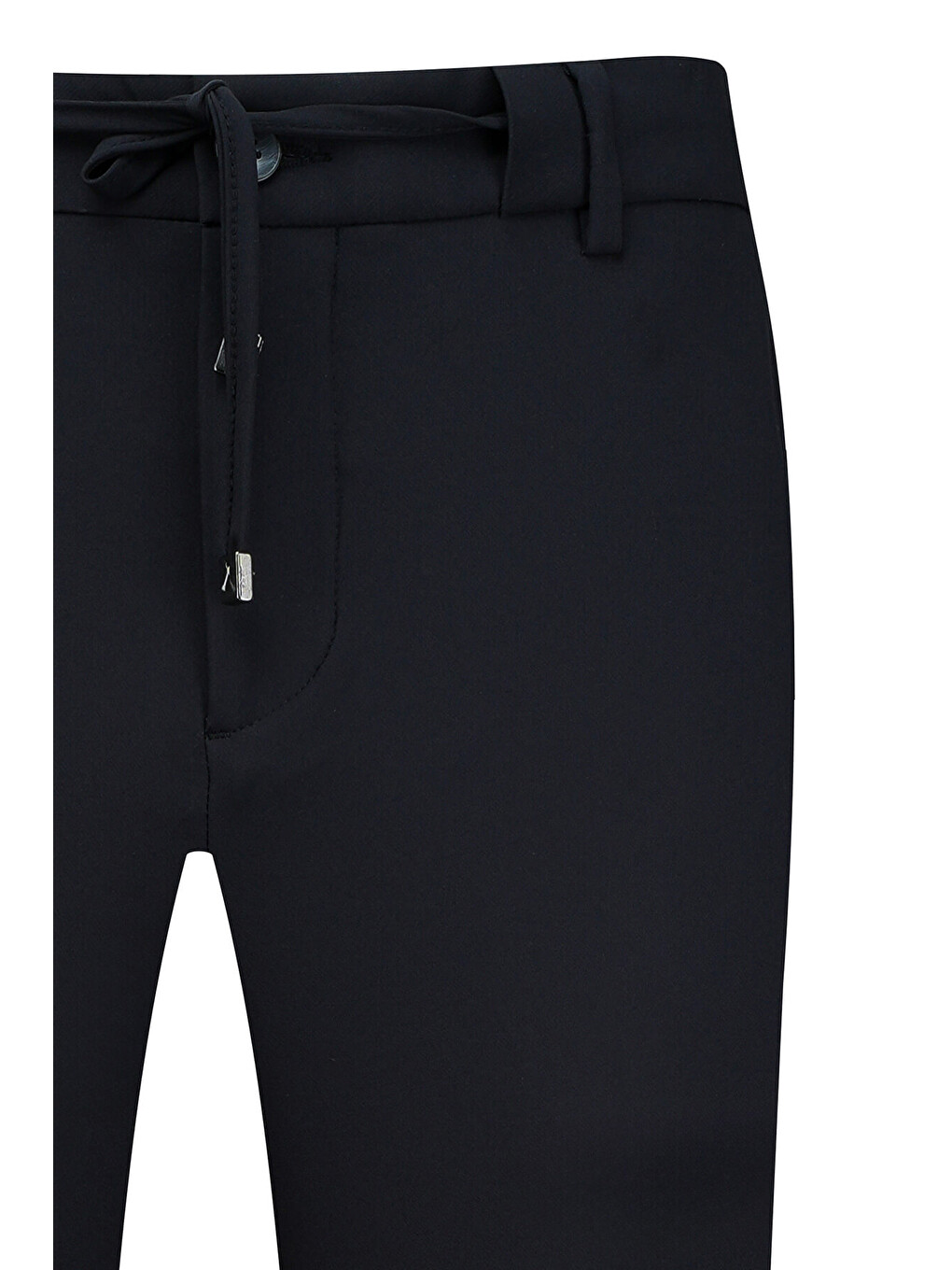 Siyah Rahat Kesim Yandan Cepli Jogger Pantolon-1