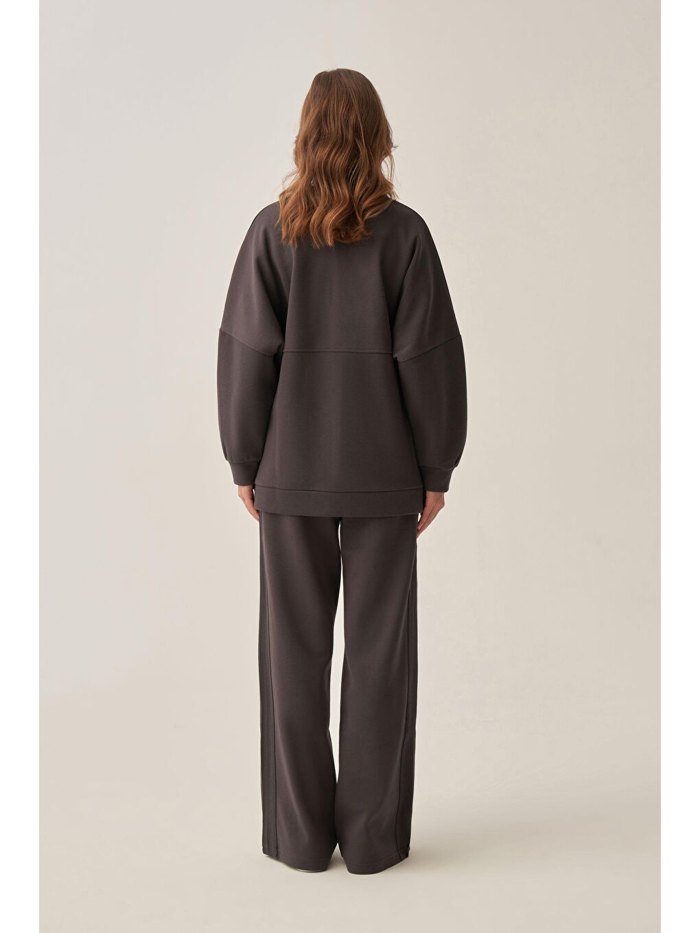 Antrasit-Pike Dokulu İnterlok Eşofman Takımı-2