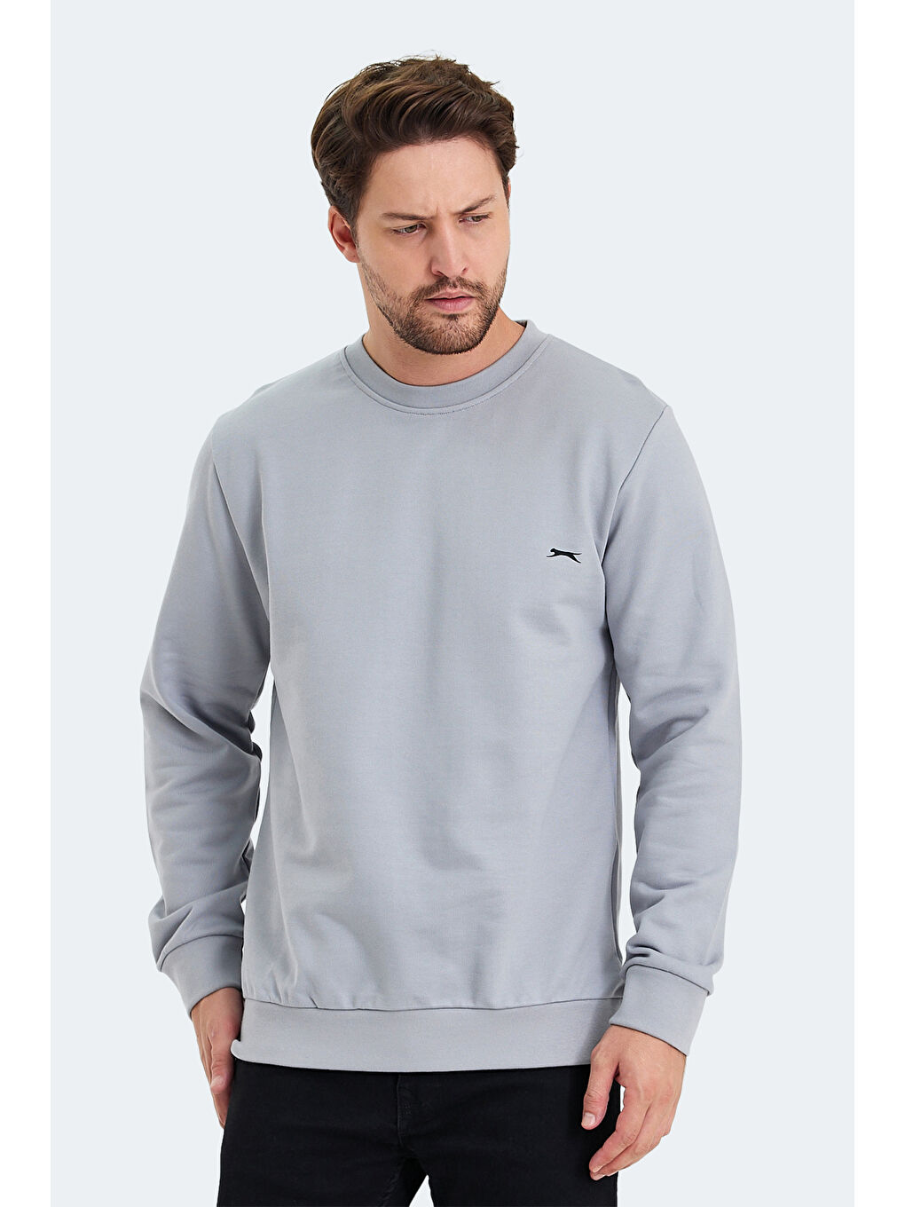 SLAZENGER KORAL Erkek Sweatshirt Gri - 4