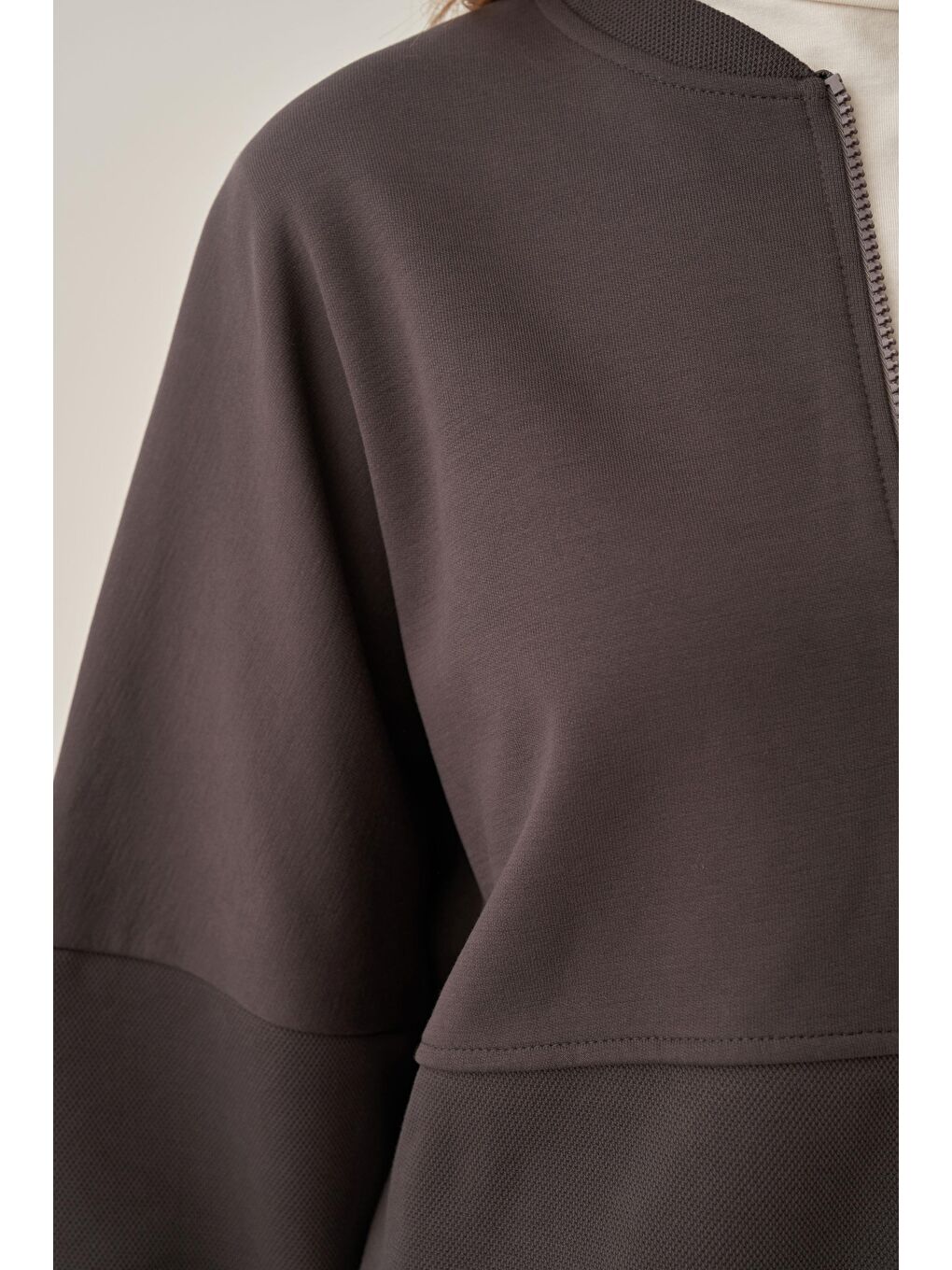 Antrasit-Pike Dokulu İnterlok Eşofman Takımı-4