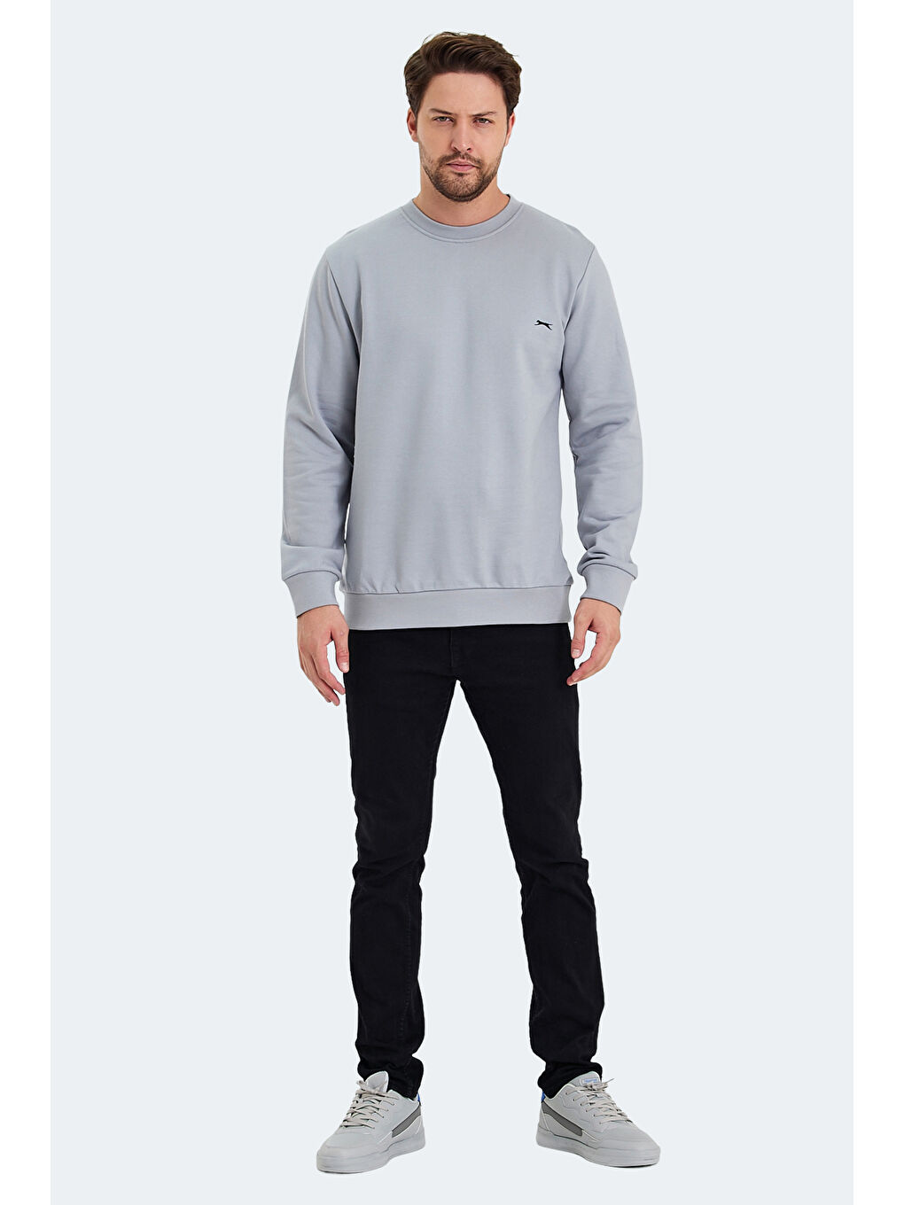 SLAZENGER KORAL Erkek Sweatshirt Gri - 6