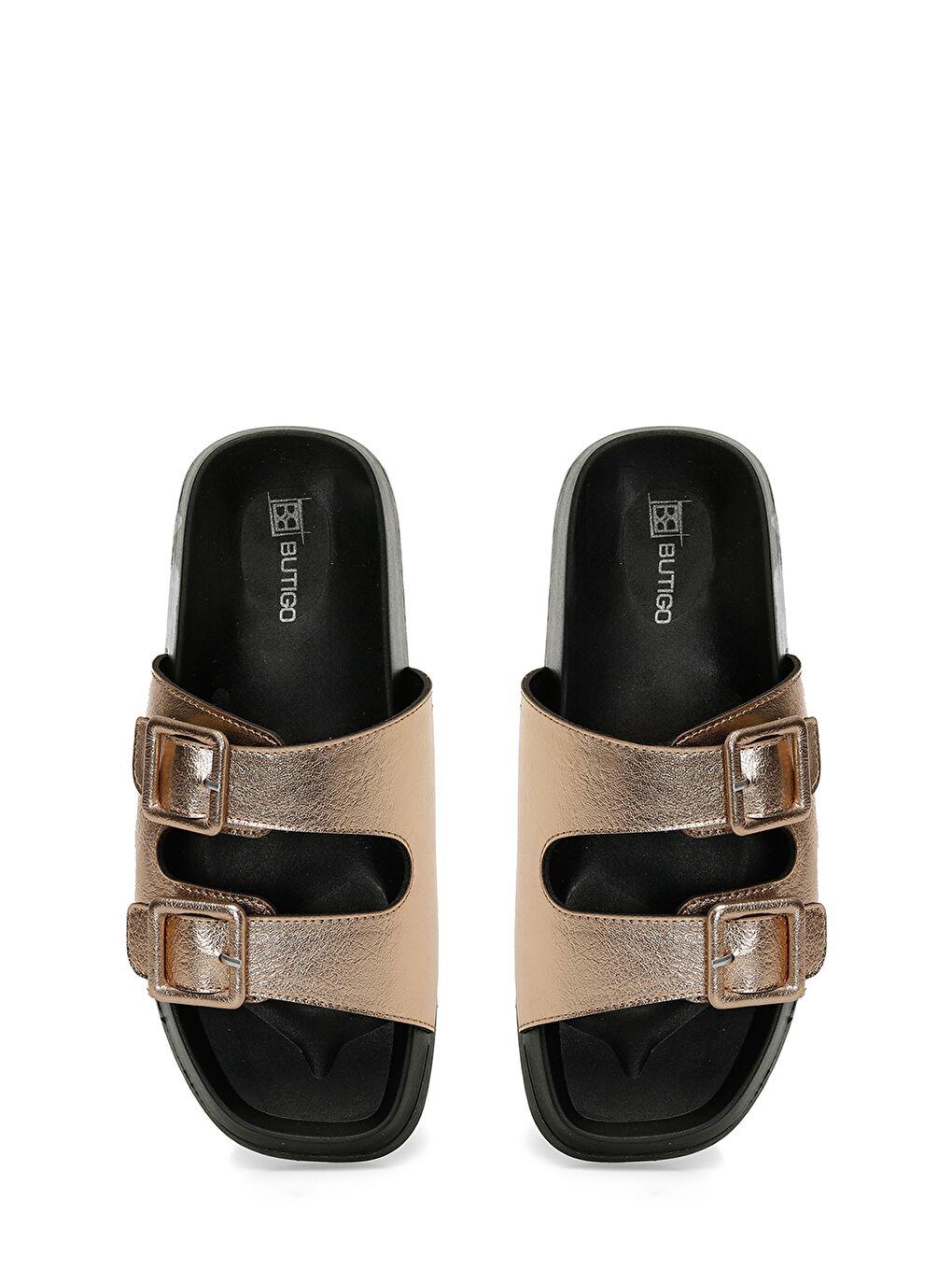 Sarı 25S-240 5FX Bronz Kadın Terlik-3