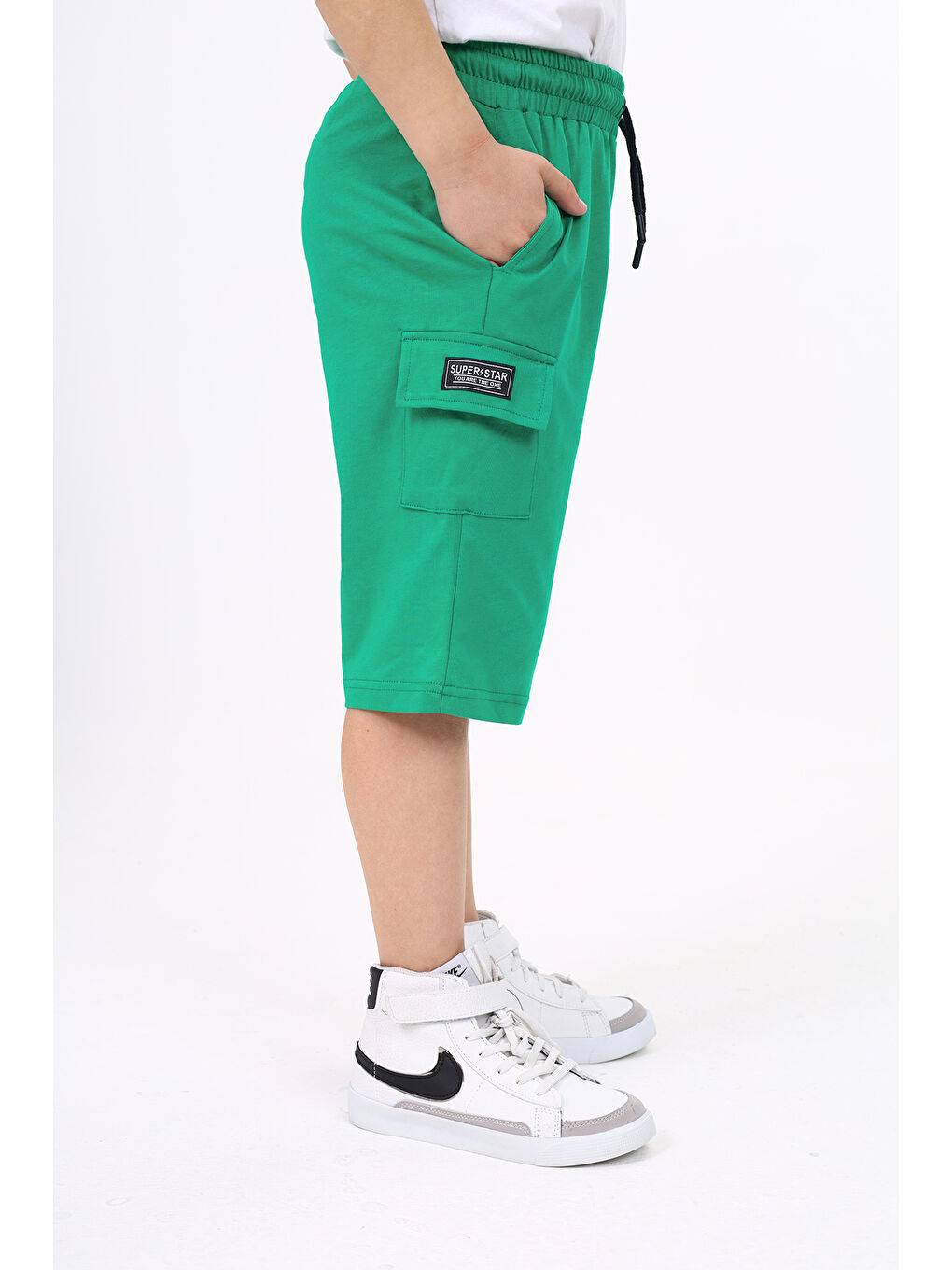 Gri Erkek Çocuk Şort-1