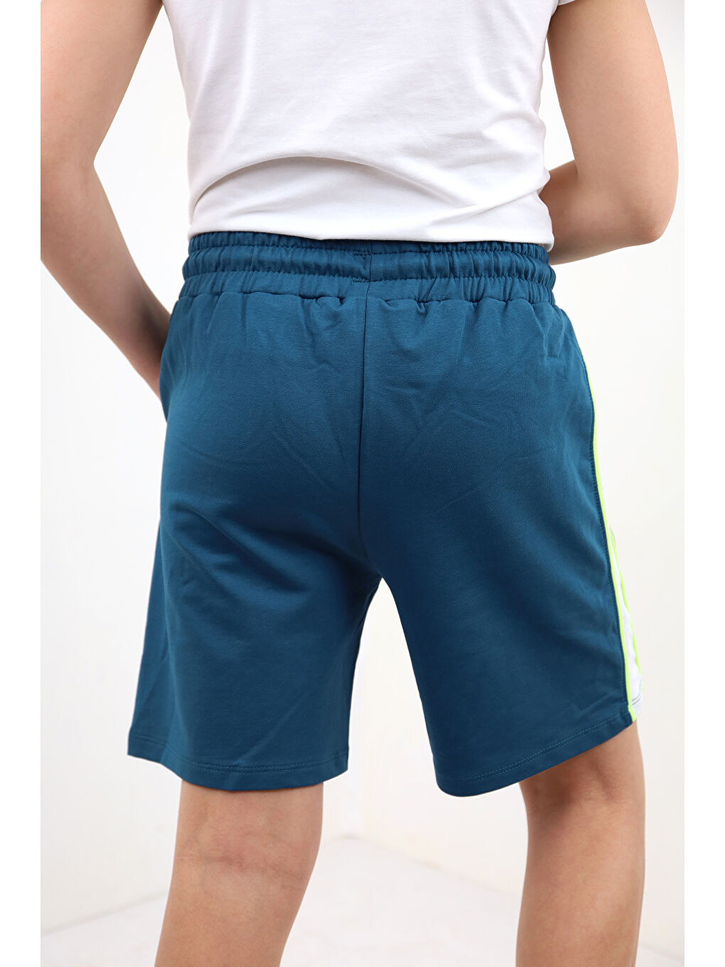 Petrol Erkek Çocuk Baskılı Şort-1