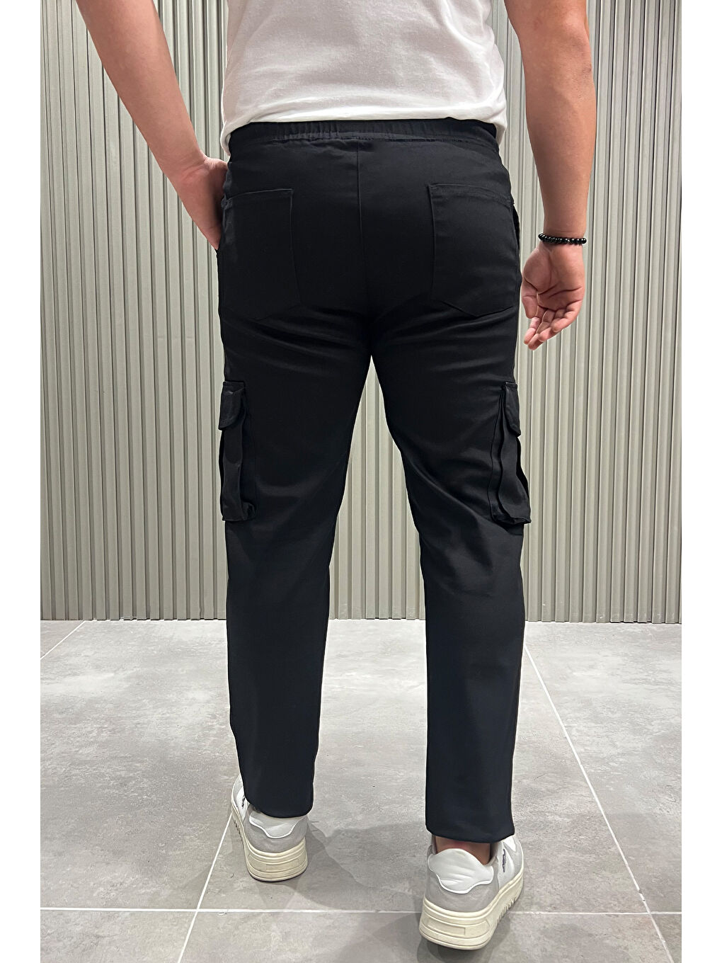 Mishar İtalia Siyah Kargo Cepli Jogger Erkek Pantolon - 2