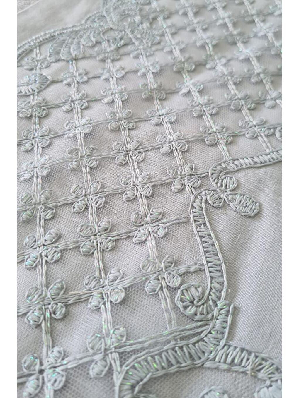 Roma Çeyizlik Çift Kişilik Pike Takımı Gri-3