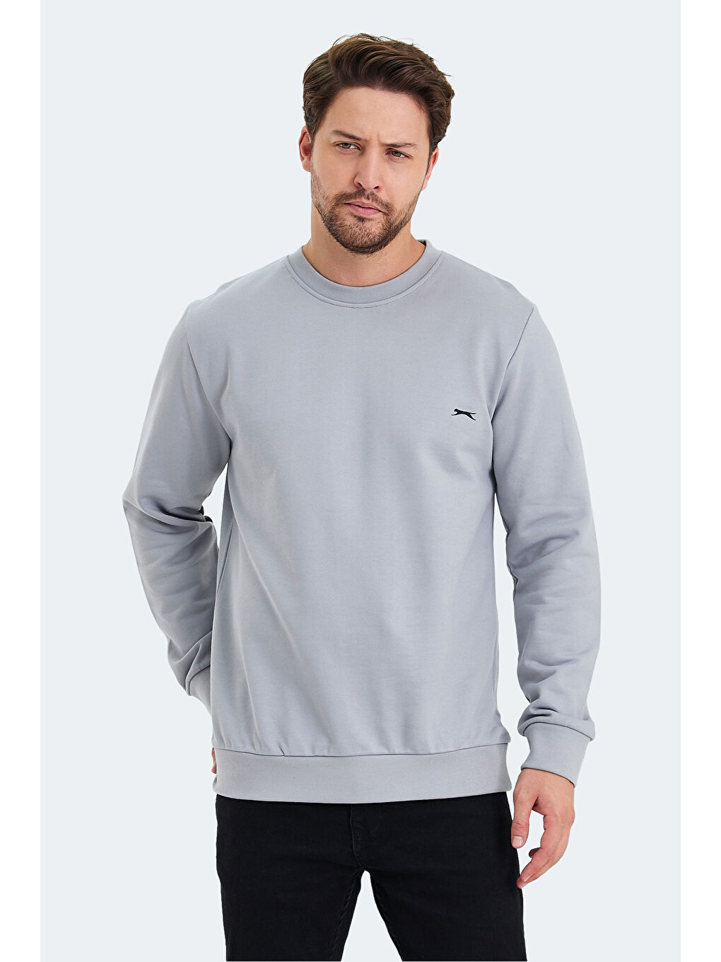 SLAZENGER KONNOR IN Erkek Sweatshirt Gri - 2