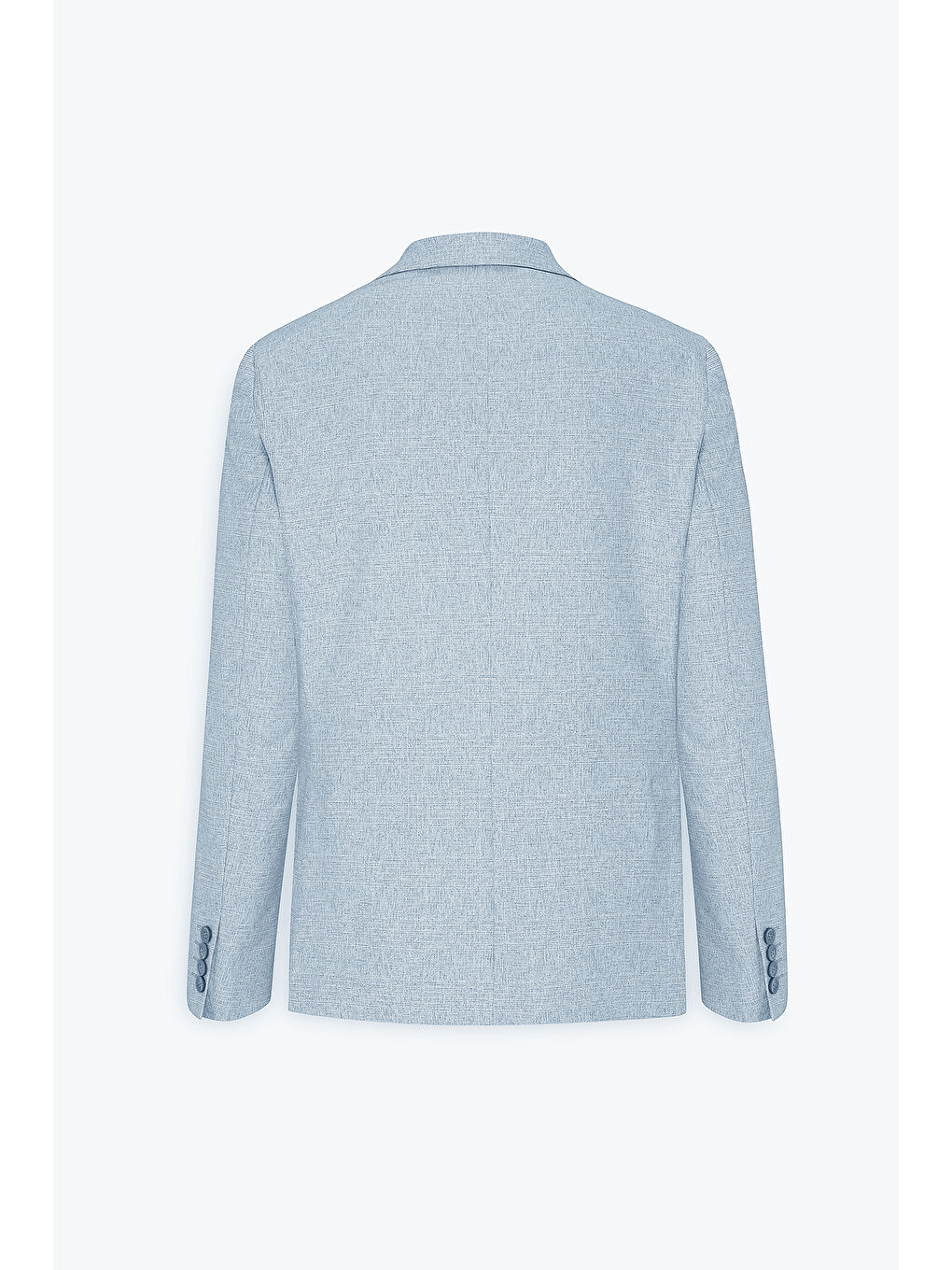 Erkek Gri-Mavi 360 Her Yöne Esneyen Slim Fit Dar Kesim Mono Yaka Desenli Blazer Ceket-9