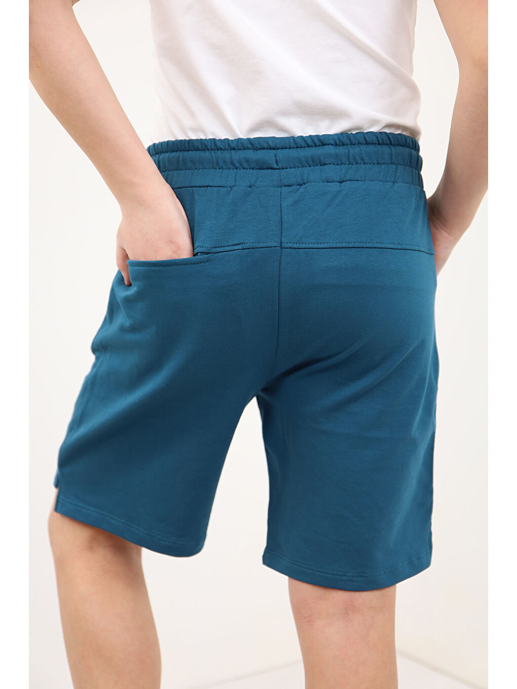 Petrol Erkek Çocuk Baskılı Şort-1