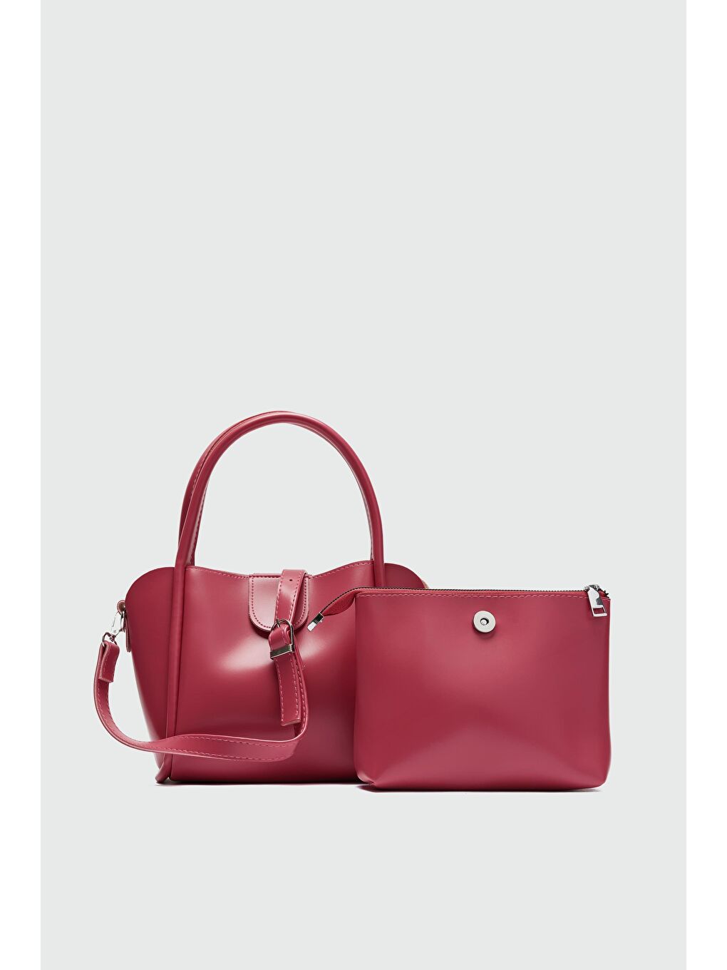 Beca El Ve Çapraz Çanta Pembe-4