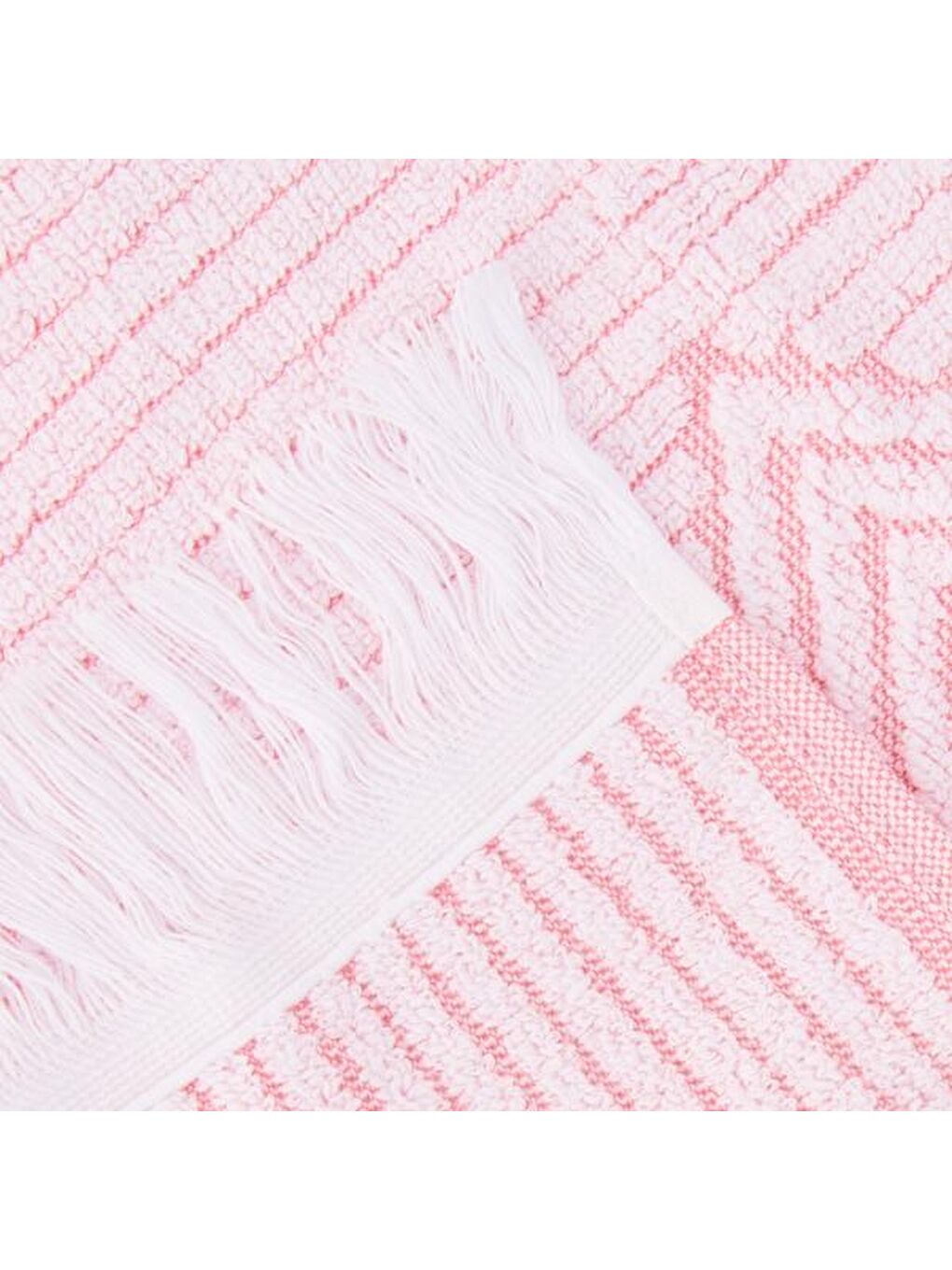 Soft Leaves 2'li Havlu Seti - Pembe - 30x30 cm-3