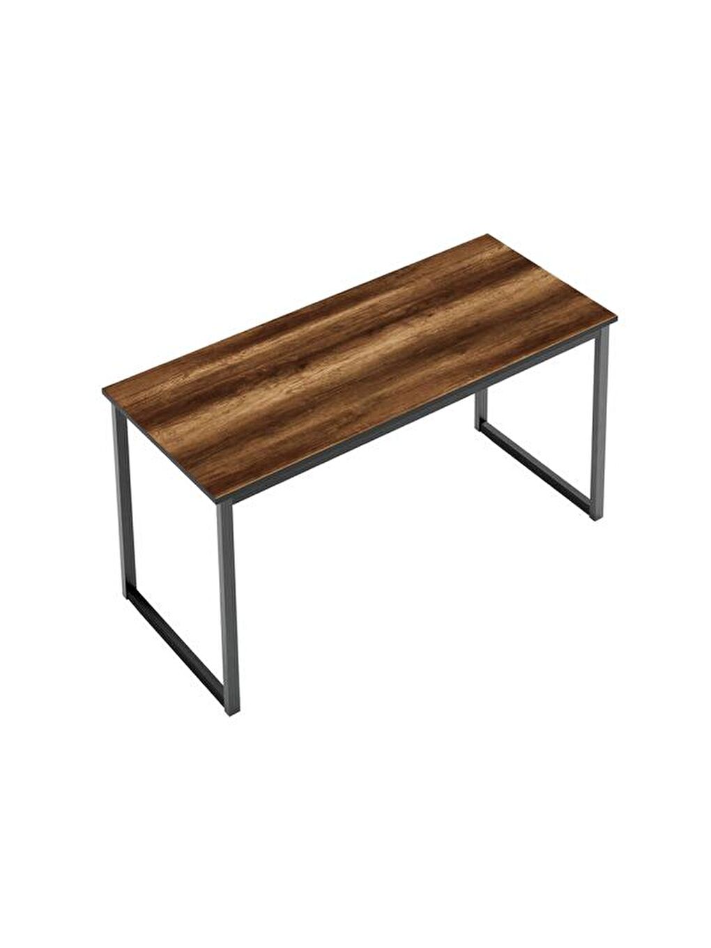 Kahverengi 140 cm Çalışma Masası - Barok Ceviz-4