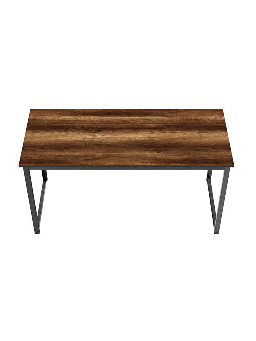 Kahverengi 140 cm Çalışma Masası - Barok Ceviz-5