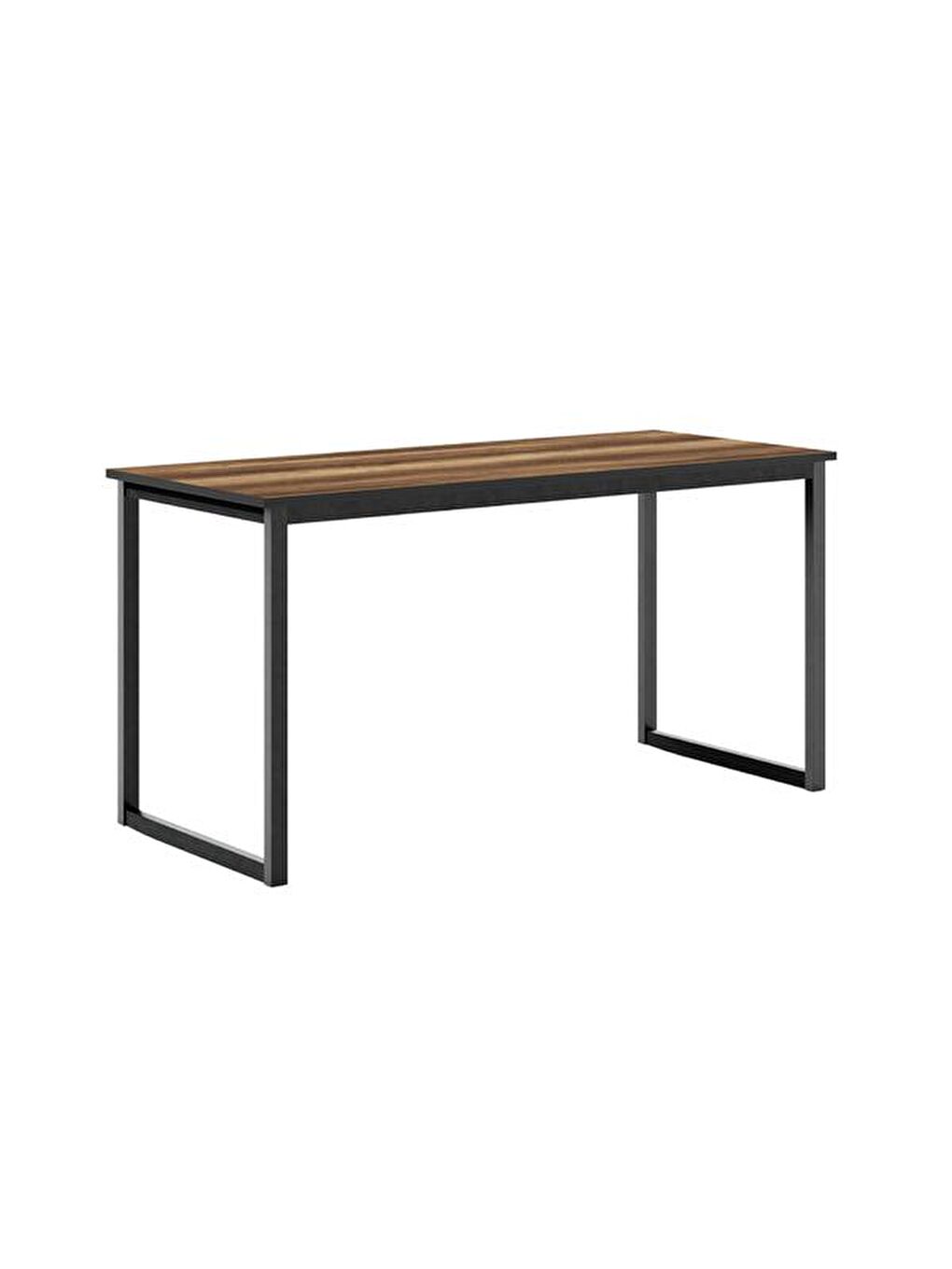Kahverengi 140 cm Çalışma Masası - Barok Ceviz-7