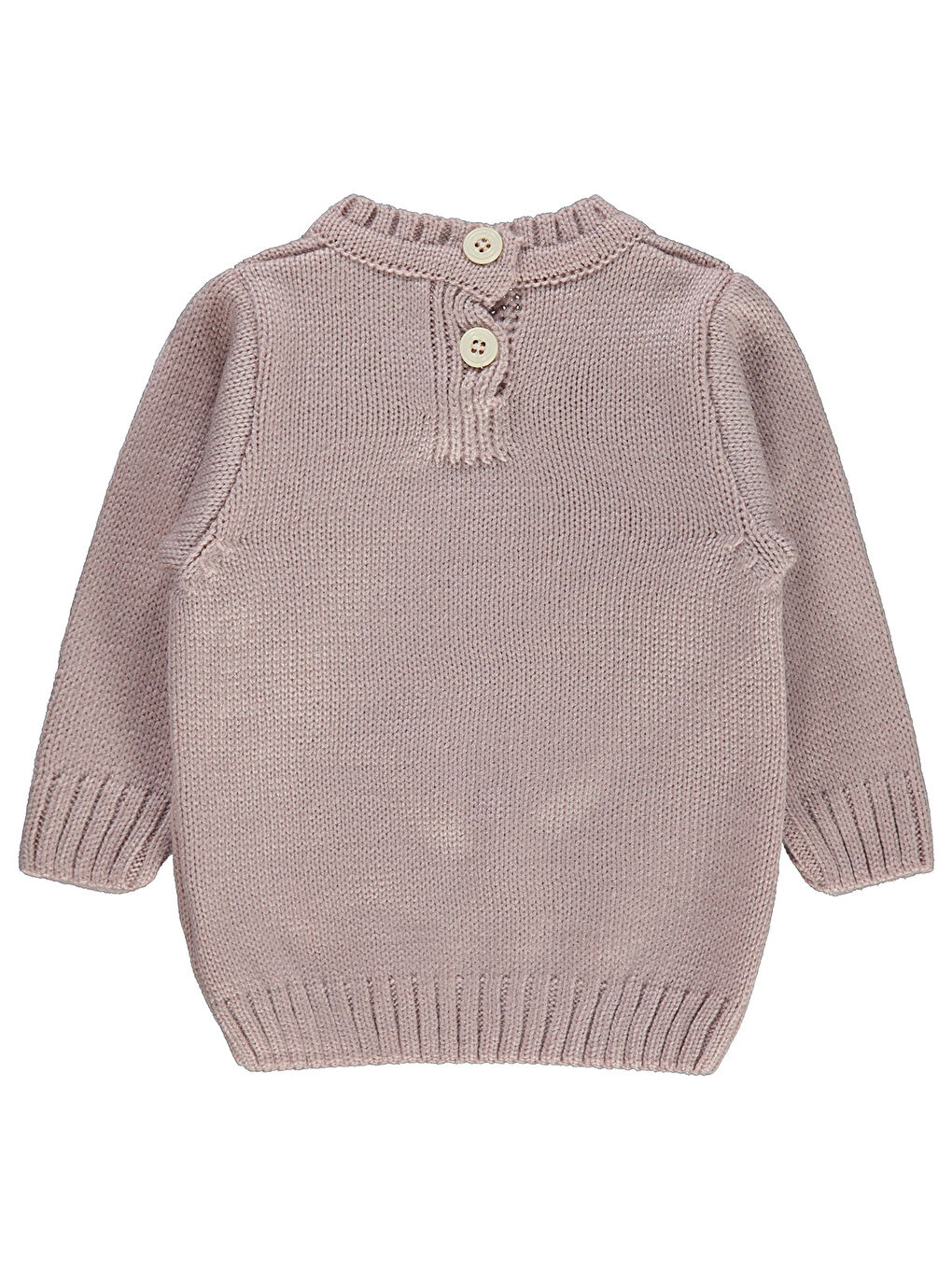 Pembe Baby Kız Bebek Triko Kazak 6-18 Ay Pudra-1