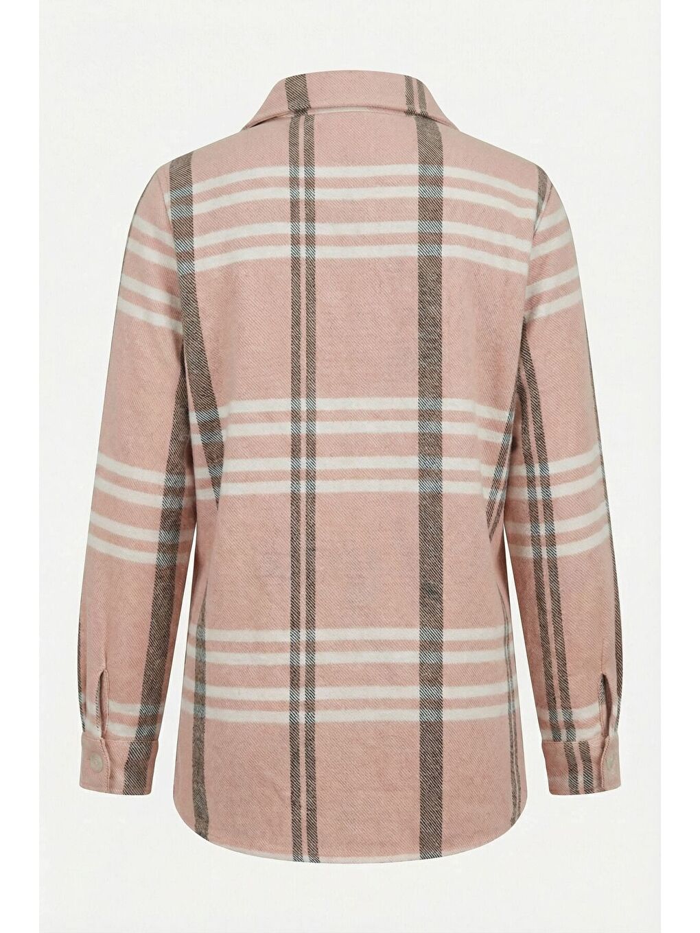 Kahverengi Büyük Beden Düğmeli Cepli Kahve Oduncu Gömlek 301380-7