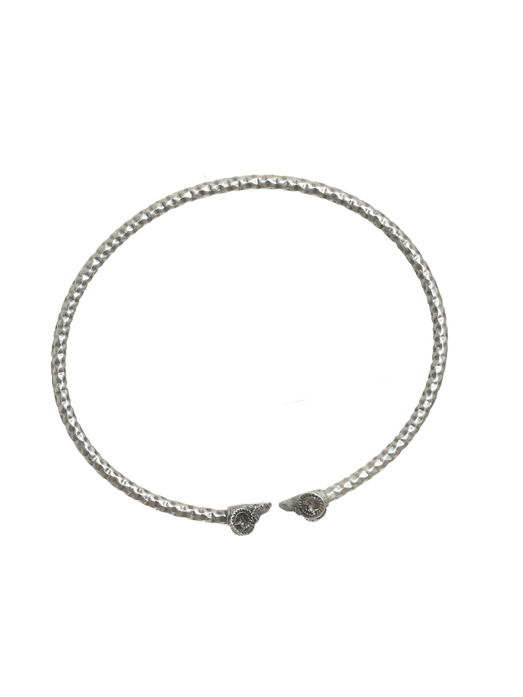 Gri Kadın Koçbaşı Uçlu Choker