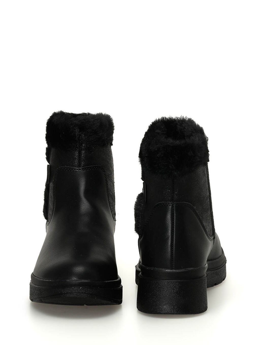 166693.Z4PR Siyah Kadın Düz Bot-4