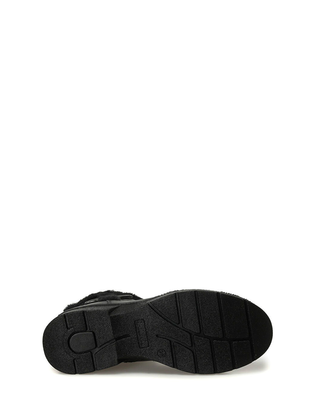 166693.Z4PR Siyah Kadın Düz Bot-5