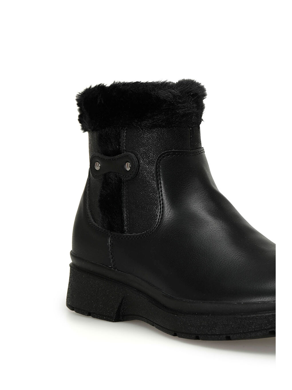 166693.Z4PR Siyah Kadın Düz Bot-6