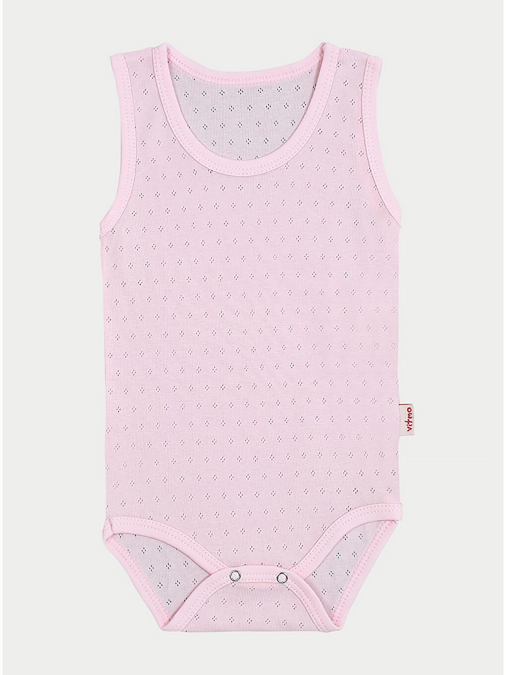 Askılı Bebek Body Zıbın Jakarlı %100 Pamuk Doğal Kumaş Nefes Alan Pembe