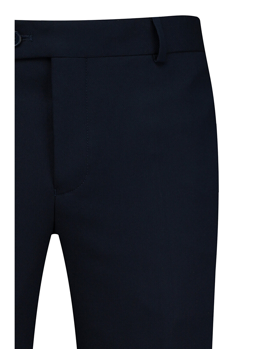 Lacivert Regular Fit Yandan Cepli Kumaş Pantolon-1