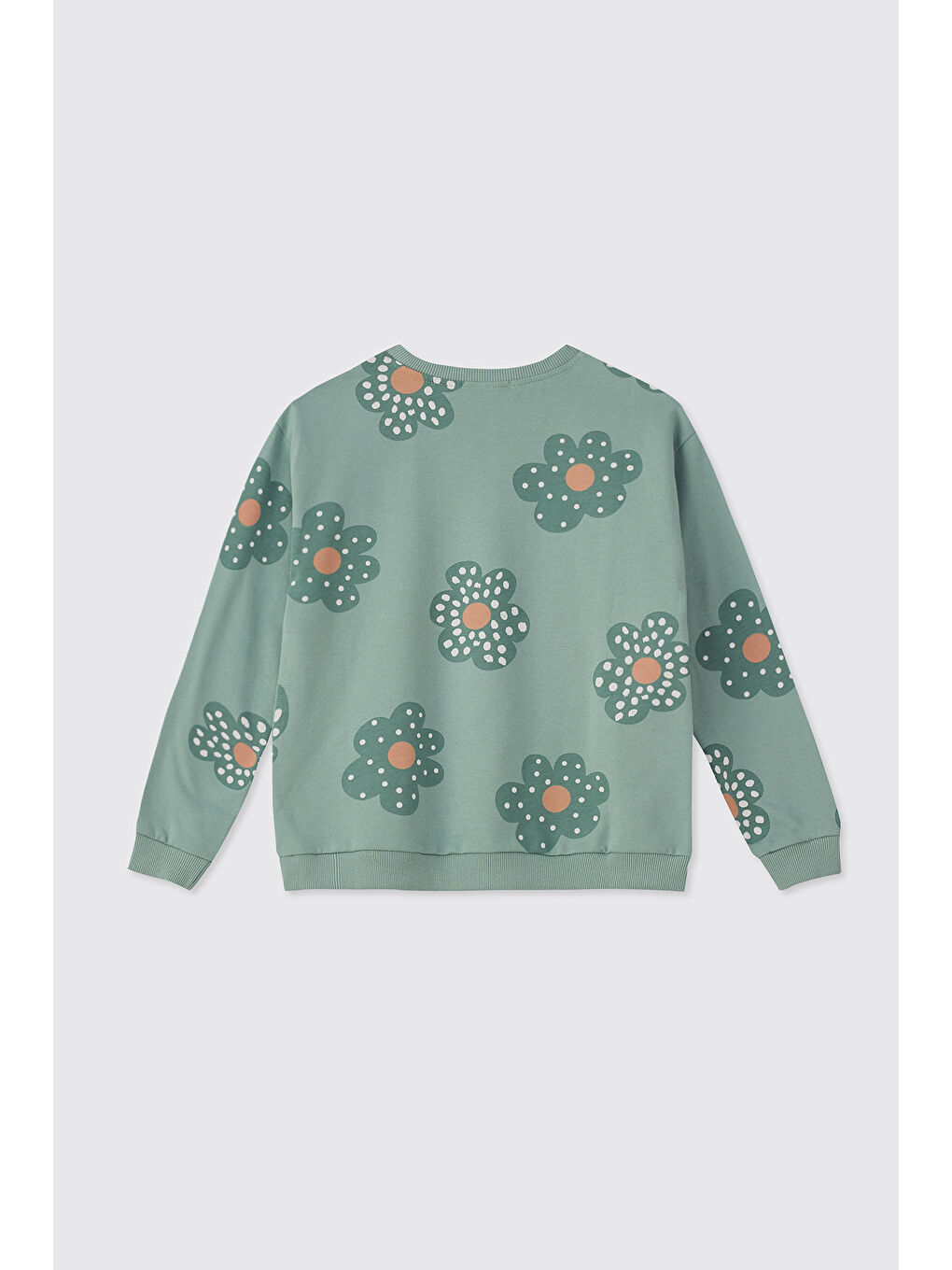 Kız Çocuk Yeşil Sweatshirt-1
