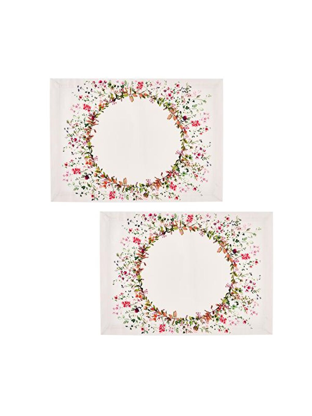 Karışık Çiçek Desenli 2'li Supla - Renkli - 45 cm-1