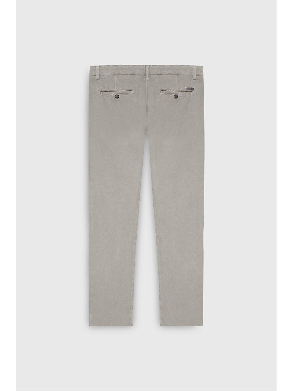 Erkek Bej Pamuklu Dar Kesim Armürlü Yan Cep Esnek Casual Pantolon-4