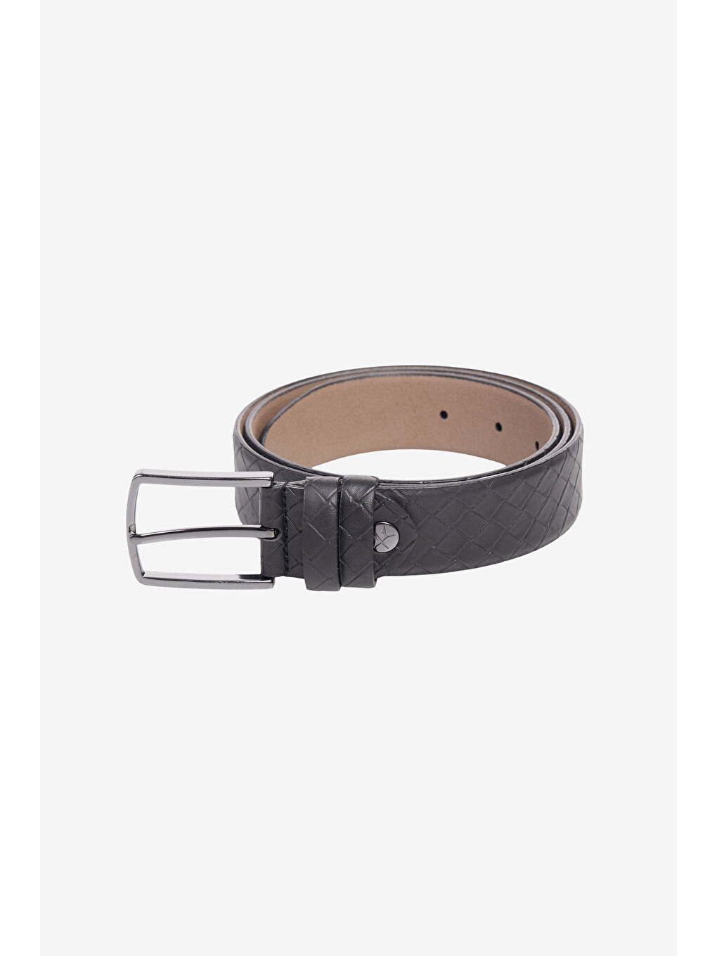 Erkek Siyah Kemer - Kartlık Aksesuar Set-3