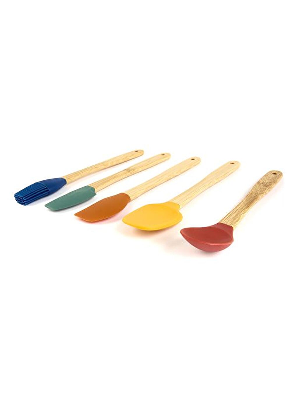 Karışık 5'li Silikon Spatula Seti - Renkli - 21 cm-1