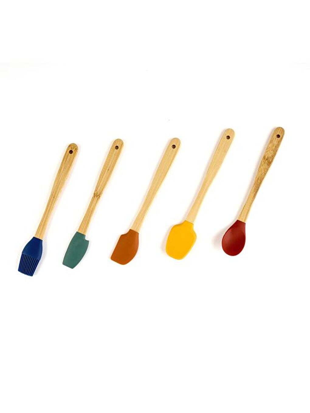 Karışık 5'li Silikon Spatula Seti - Renkli - 21 cm-2