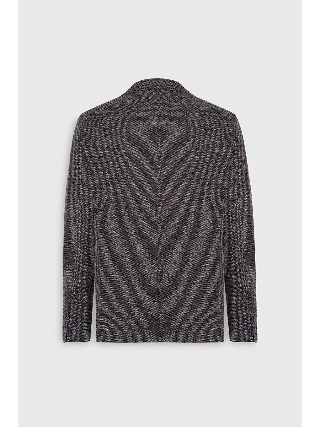 Erkek Siyah Slim Fit Dar Kesim Mono Yaka Armürlü Torba Cepli Ceket-8