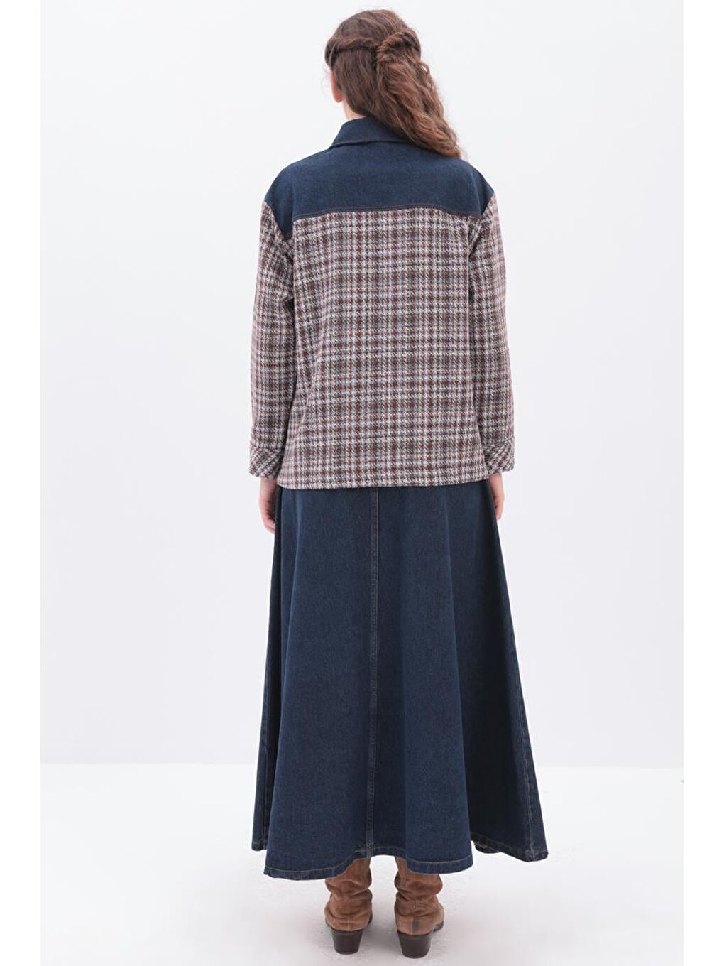 Yeşil Mint-Turuncu 1-Oduncu Ceket-3