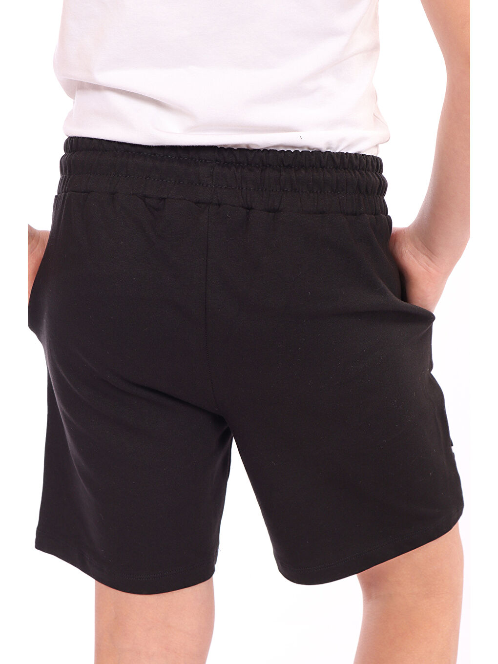 Siyah Erkek Çocuk Kids Baskılı Şort-2