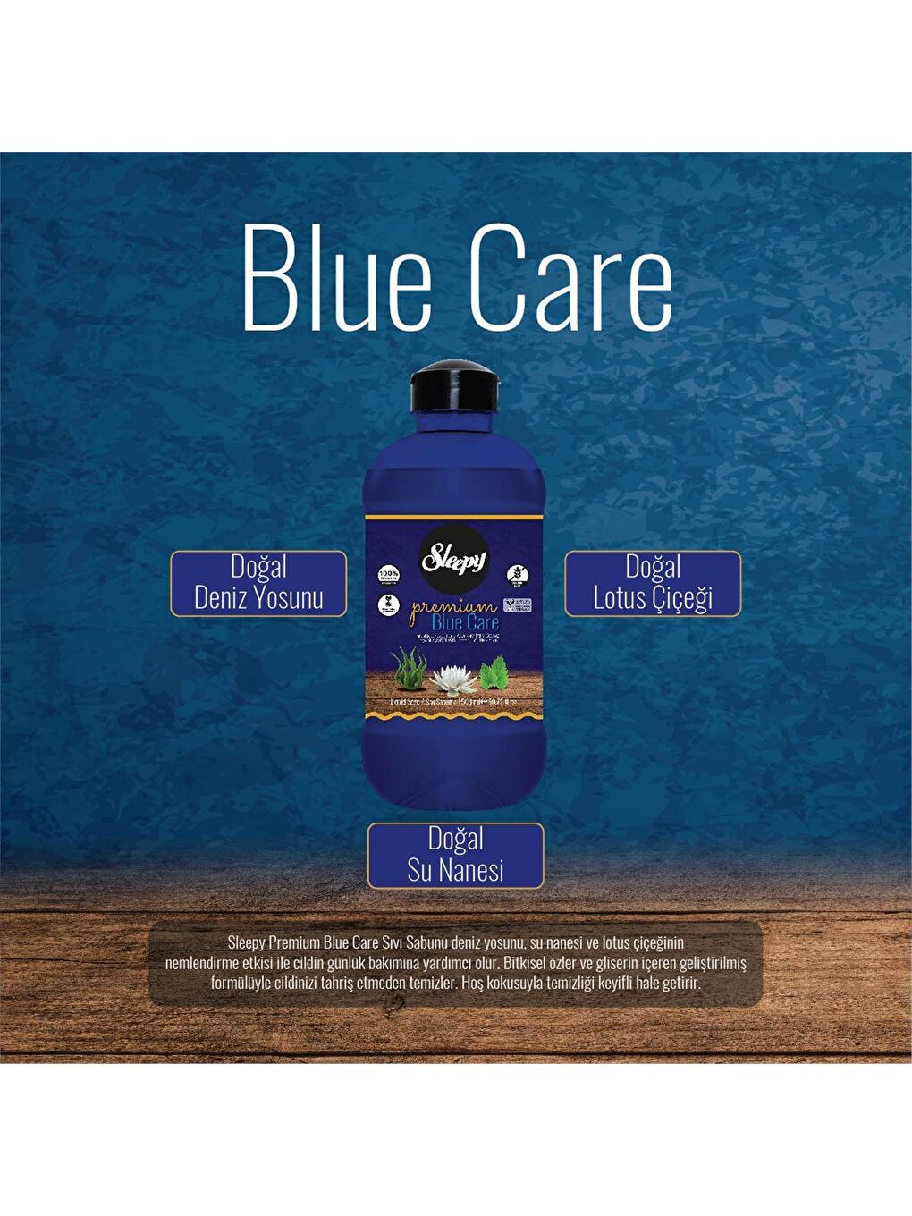 Sleepy Beyaz Premium Blue Care Serisi Sıvı Sabun 1500 ml - 2