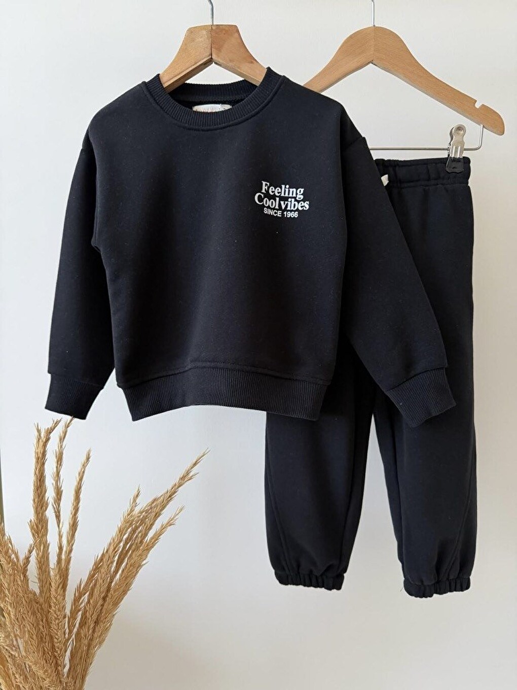 Karışık Çocuk Cool Vibes Baskılı Sweatshirt Ve Eşofman Altı Takımı-3