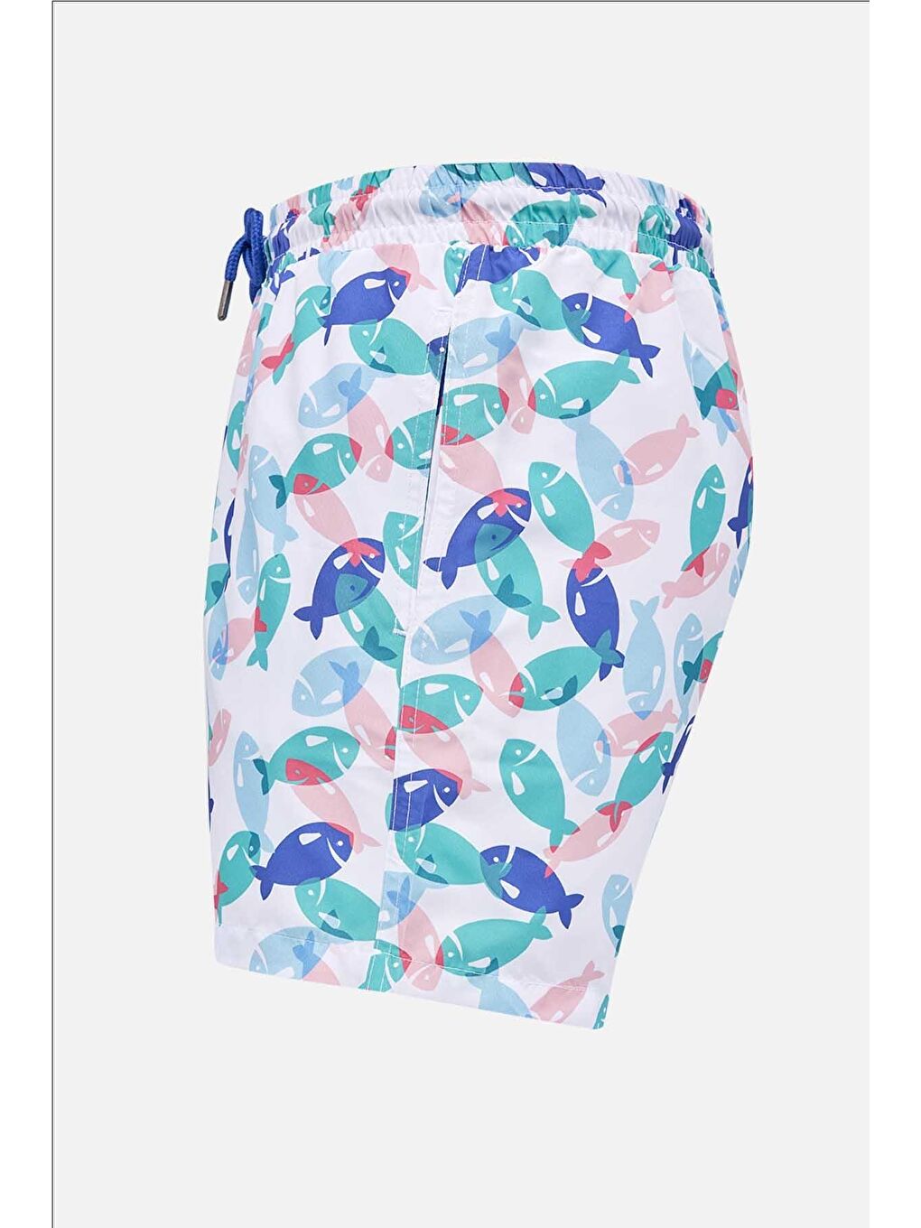 Karışık Erkek Standart Fit Hızlı Kuruyan Desenli Mayo Deniz Şortu-1