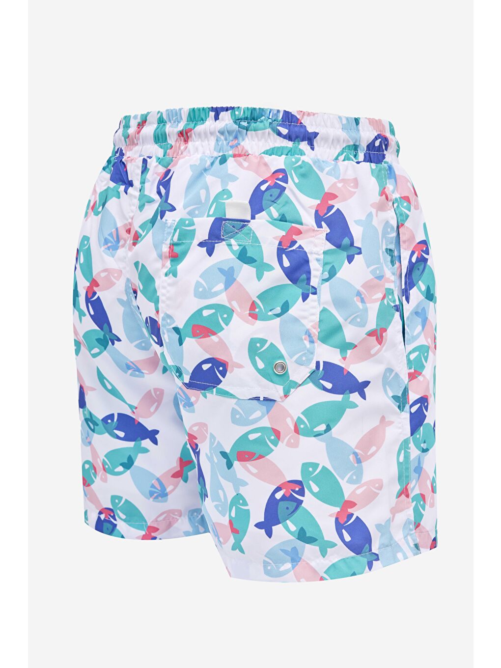 Karışık Erkek Standart Fit Hızlı Kuruyan Desenli Mayo Deniz Şortu-2