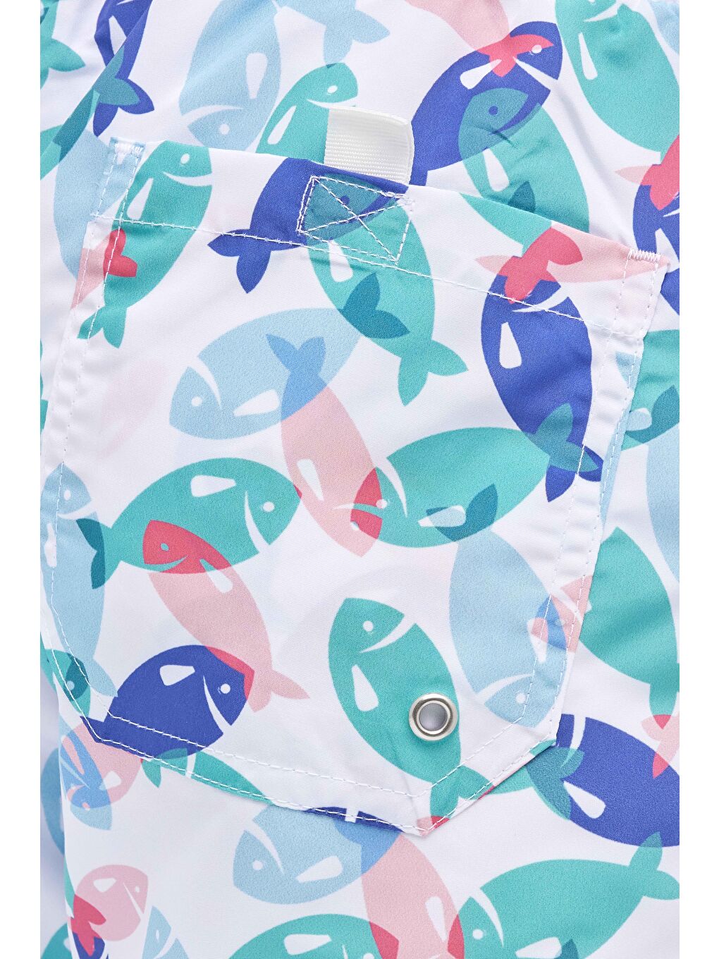 Karışık Erkek Standart Fit Hızlı Kuruyan Desenli Mayo Deniz Şortu-3