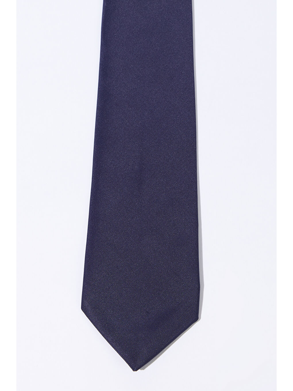 Erkek Lacivert Desensiz Kravat-1